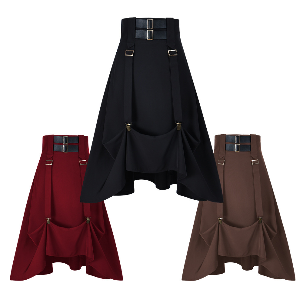 Skirts - Vestido Steampunk Vintage, Falda Victoriana Medieval
