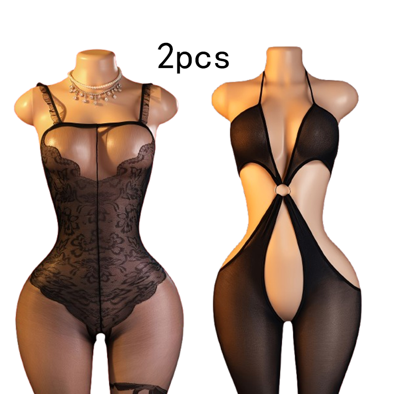 Lingerie - Conjunto de dos piezas: body de