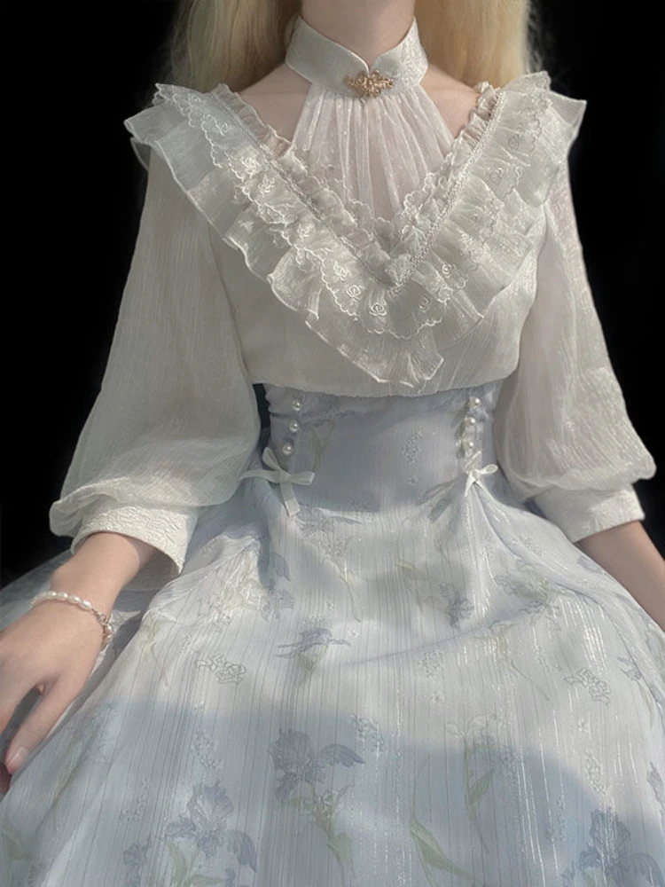 Vestido Midi Floral Lolita Cor - French Vintage Floral Midi Dress reseña y precio