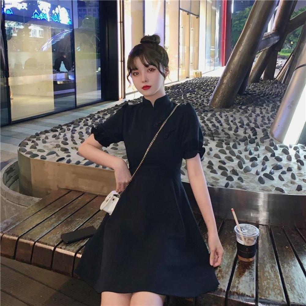 Vestido Cheongsam Modificado p - French Vintage Floral Midi Dress reseña y precio