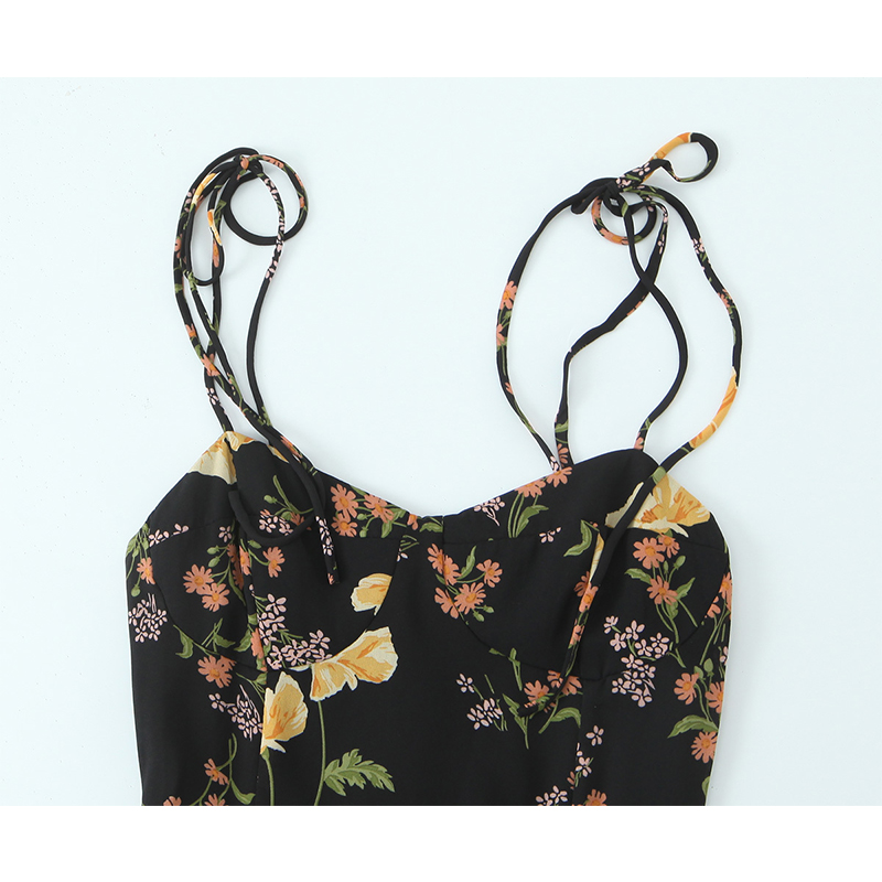 YENKYE-vestido Vintage de esti - French Vintage Floral Midi Dress reseña y precio