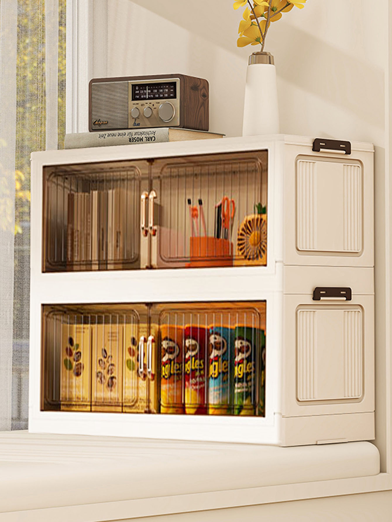 Mueble de almacenamiento plega - Tops reseña y precio