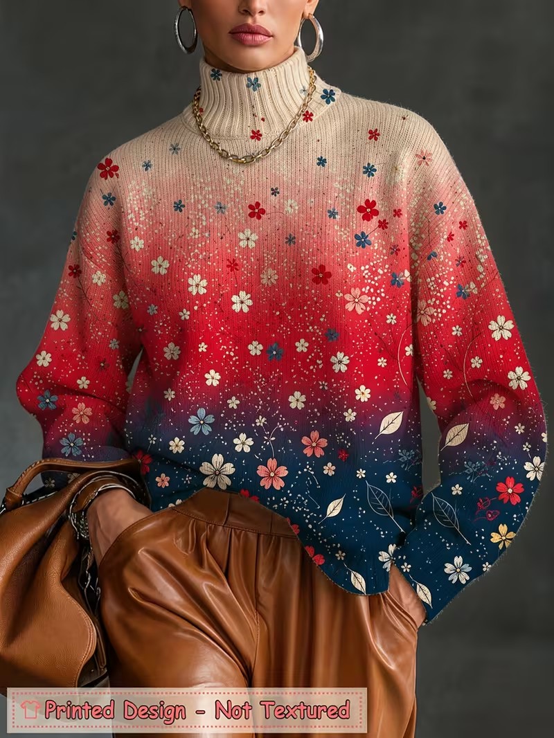 Camiseta de cuello alto para m - Blouses reseña y precio