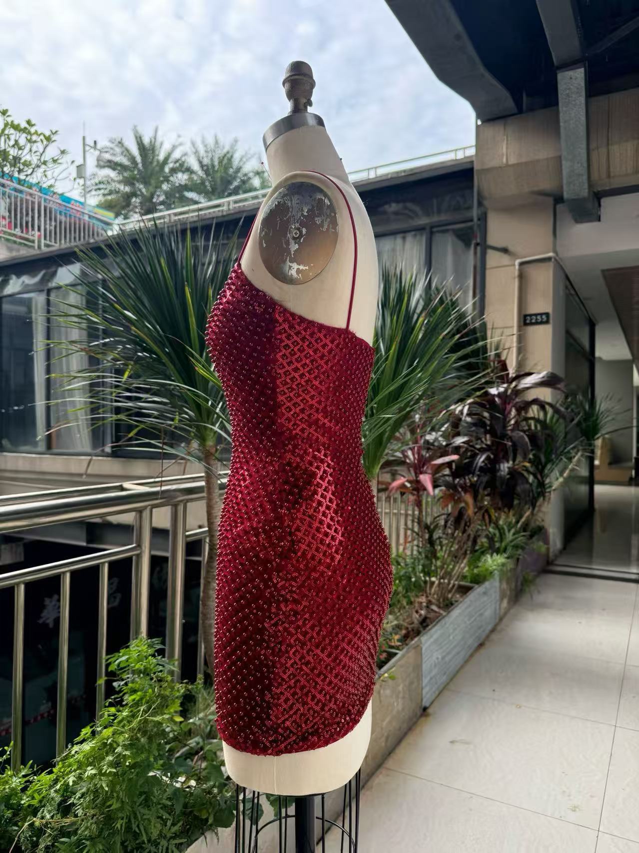 Vestido Mini Ajustado con Pedr - Sparkly Rhinestone Club Party Dress reseña y precio