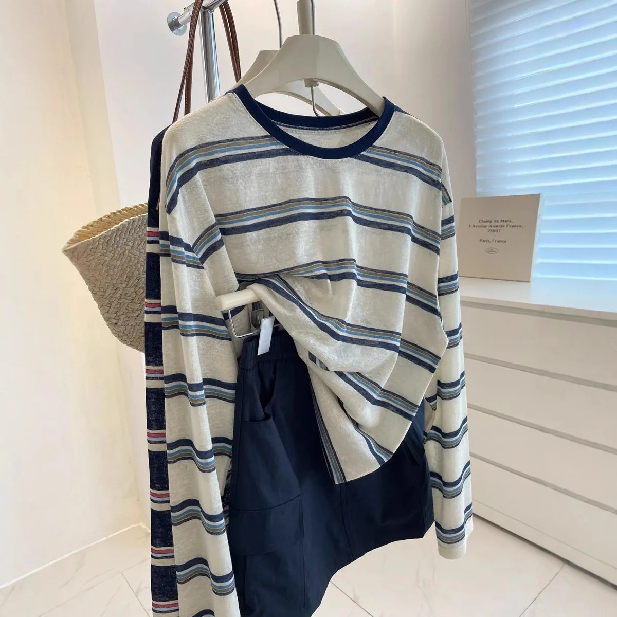 Camiseta de manga larga para m - Blouses reseña y precio