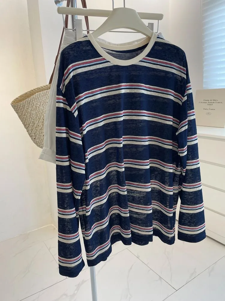 Camiseta de manga larga para m - Blouses reseña y precio