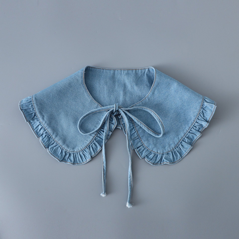 Cuello falso con volantes de m - Blouses reseña y precio