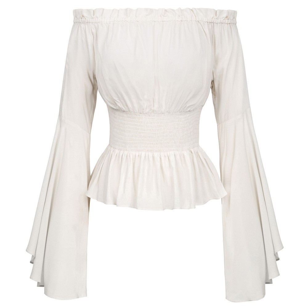 Blusa de manga larga, de corte - Tops reseña y precio